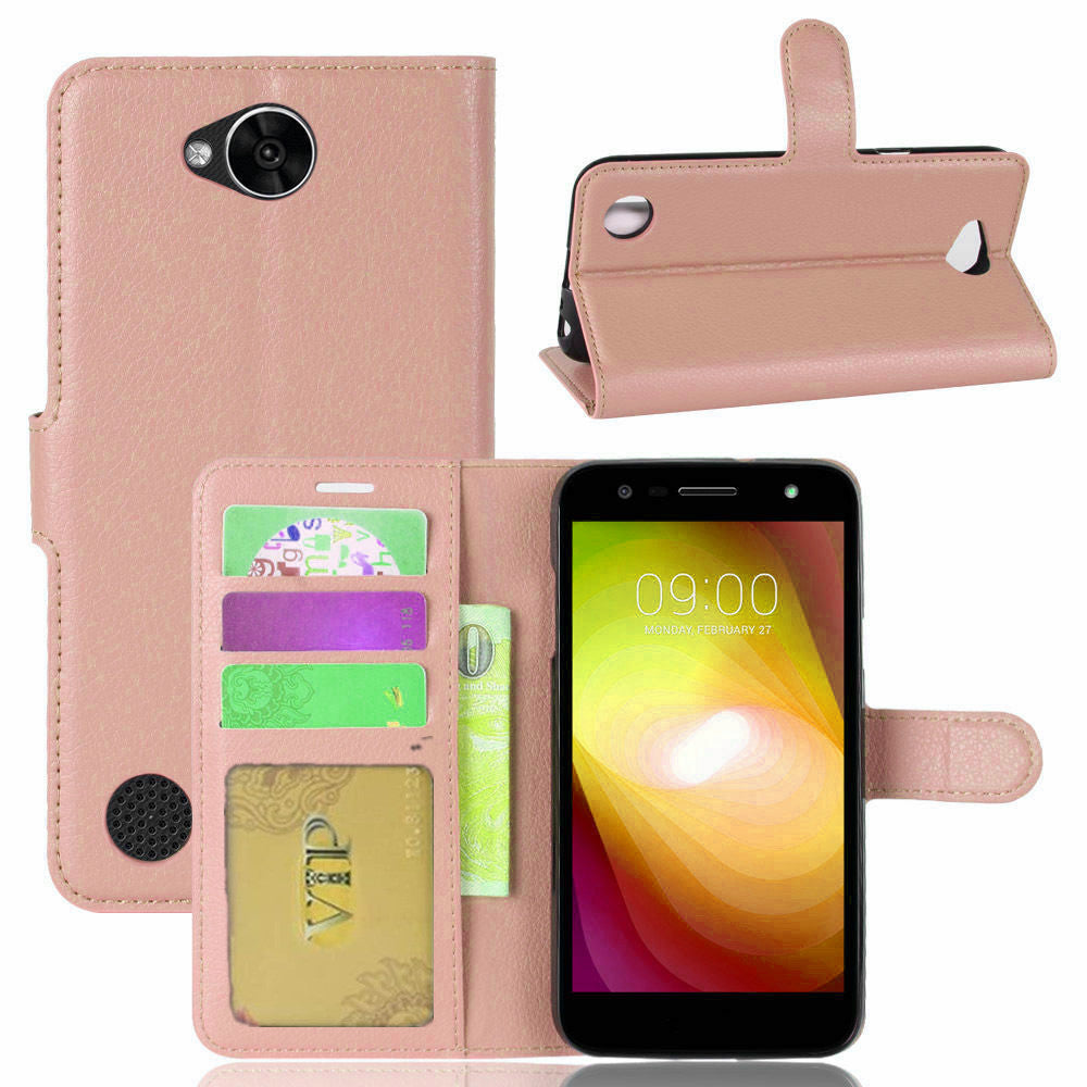 Étui portefeuille folio en cuir pour LG X Power 2 Étui portefeuille folio en cuir pour LG X Power 2